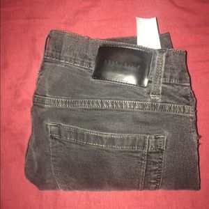 Men Jeans Slim Black Perry Ellis 30/32 IN [RIPPED]